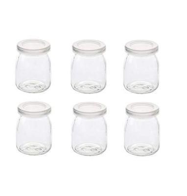 150ml Glass Pudding Yogurt Jar with Plastic Cap