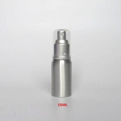 High Quality 250ml Silver Aluminum Shampoo Bottle, Aluminum Pump Bottle for Cosmetic Packaging