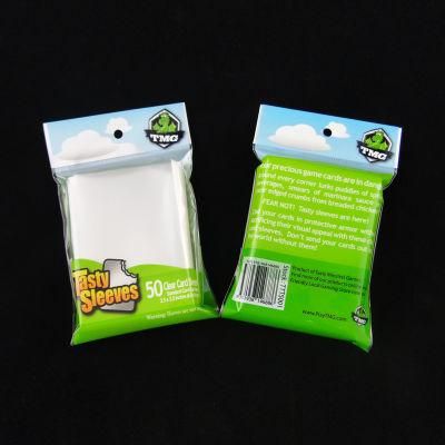 Game Card Plastic Packaging Bag with Tear Notch From China