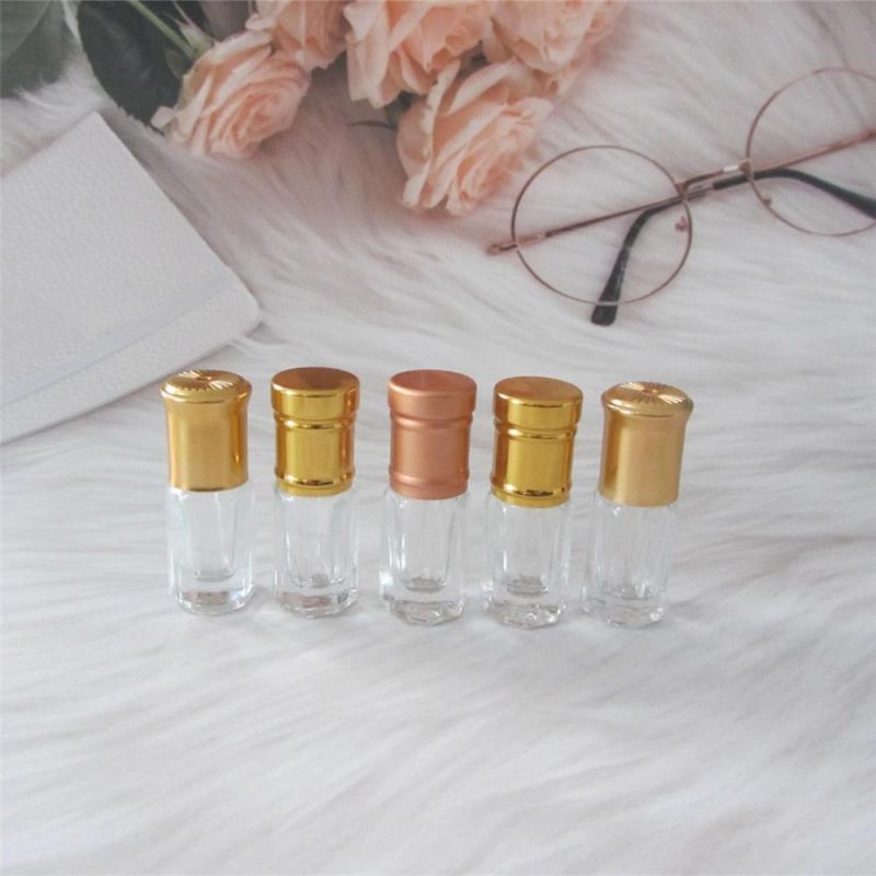 New Products Wholesale Glass Octagonal Attar Bottle 3ml