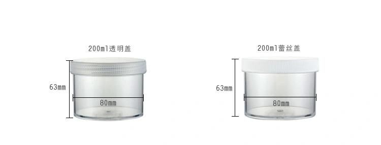 Cosmetic 400g PS Cosmetic Wide Mouth Plastic Jar