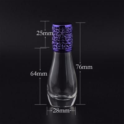 12ml Empty Bowling Ball Shaped Roll on Glass Attar Perfume Bottle