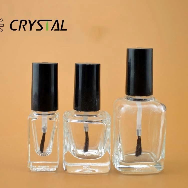 Crystal Square Custom Design Nail Polish Bottle with Cap