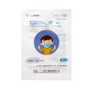 Customized Three Layers Laminated Children Medical Surgical Mask Packaging Bags