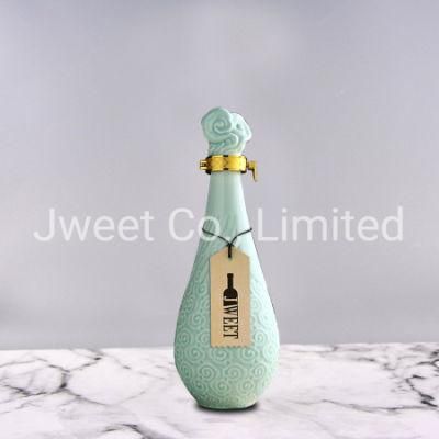 Manufacturer 500ml Sake Bottle Empty Ceramic Sake Wine Bottle