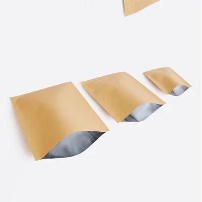 Three Side Seal Aluminum Foil Lined Kraft Paper Bags