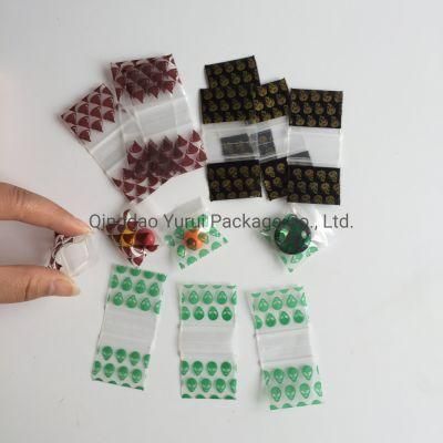 Multi-Color Multi-Pattern Plastic Mini Ziplock Apple Bag