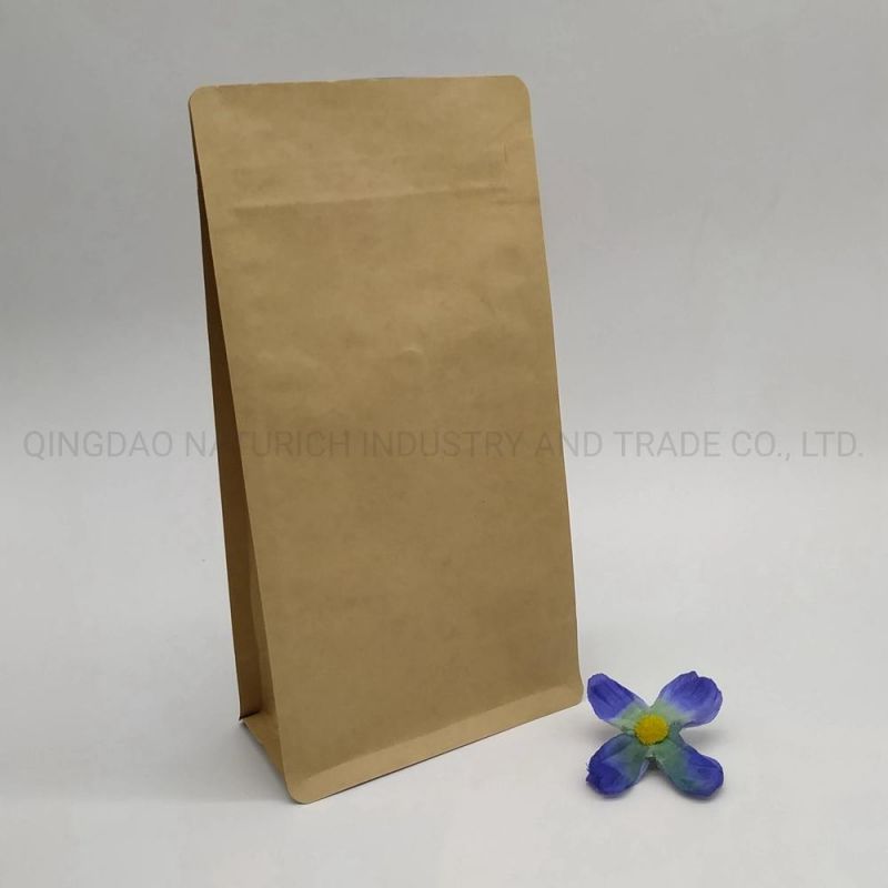 Eco-Friendly Kraft Coffee Bag 1lb/16oz Universal Coffee Bean Packaging Bag