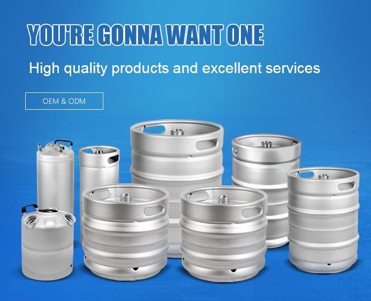 Us Standard 1/2bbl 50L Stainless Steel Beer Kegs