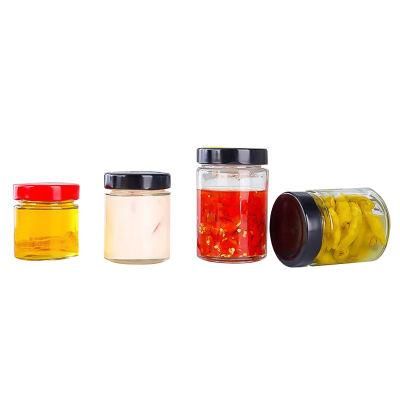 250ml Clear Glass Round Jar with Lid