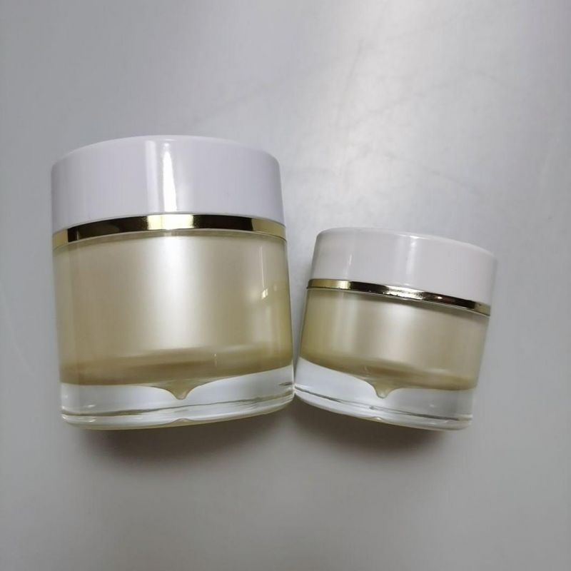 30g 50g Acrylic Squeeze Cream Jar Empty Cosmetic Airless Cream Jars