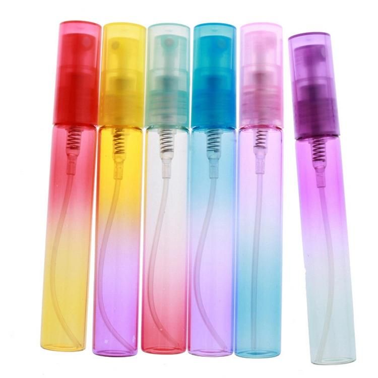 8ml Empty Gradient Color Glass Spray Bottles Perfume Atomizer Portable Mini Refillable Scent Bottle