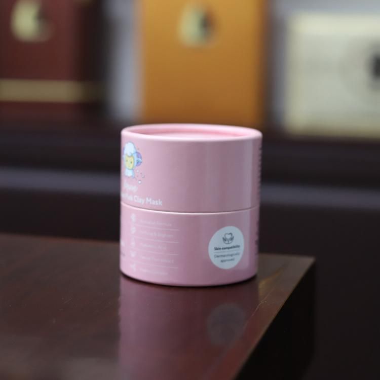 Fashion Design Baby Pink Skin Care Products Packaging Cosmetic Makeup Paper Tube