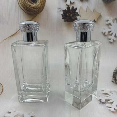 Hot 100ml Luxury Cosmetic Packaging Bottles Wholesale Empty Clear Perfume Glass Bottle