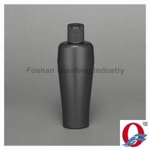 200ml Black Oval HDPE Bottles for Shampoo with Dis Top Cap