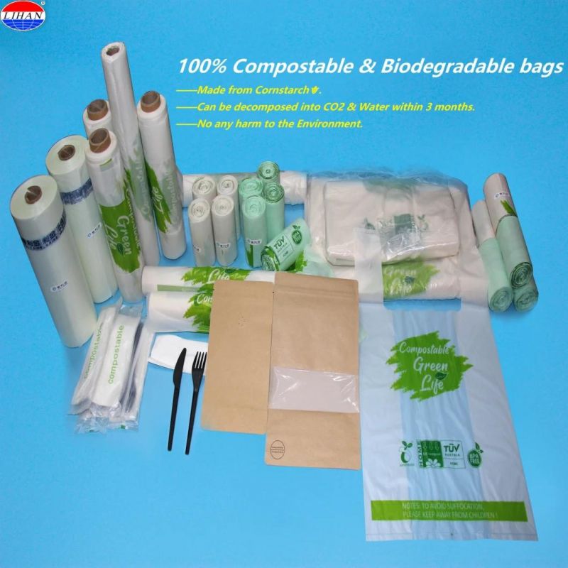 100% Biodegradable DIN Certco Certified Garbage Bag