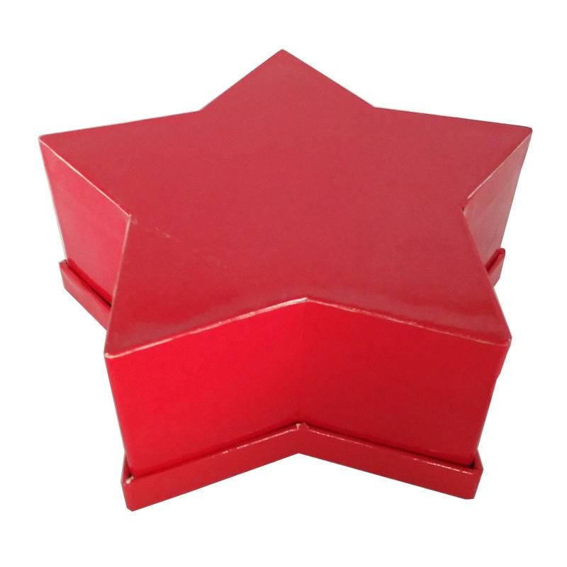 Red Five-Pointed Star Custom Logo Printed Packaging Box