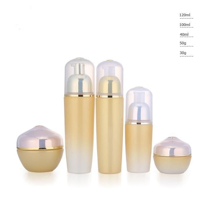 Ll27 Private Label High-Grade Cosmetic Packaging Acrylic Cosmetic Bottle Set Emulsion Bottle Spray Bottle Have Stock