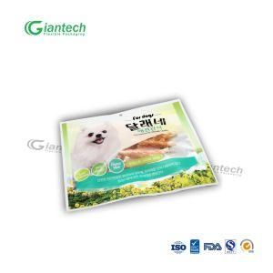 High Quality Laminated Plastic Resealable Custom Three Side Seal Bag for Pet Food with Transparent Window