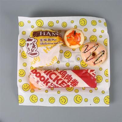 Baking Person Sandwich Wax Roll Food Custom Paper