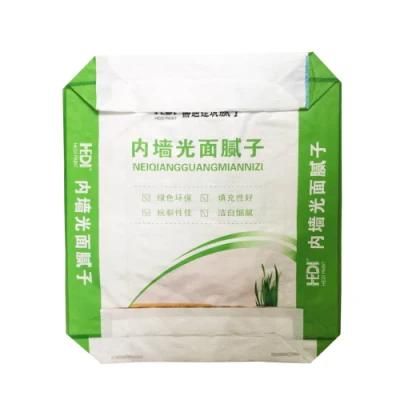 10-50kg PP Woven Packing Bags Valve Cement Bags Putty Powder Packaging Bag