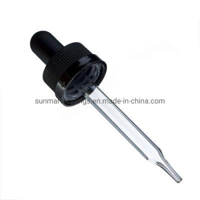 Plastic and Glass Rubber Droppers with Glassbottle