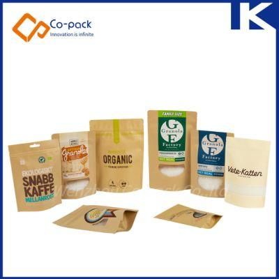 Kraft Paper Laminated Stand up Bag with Zipper