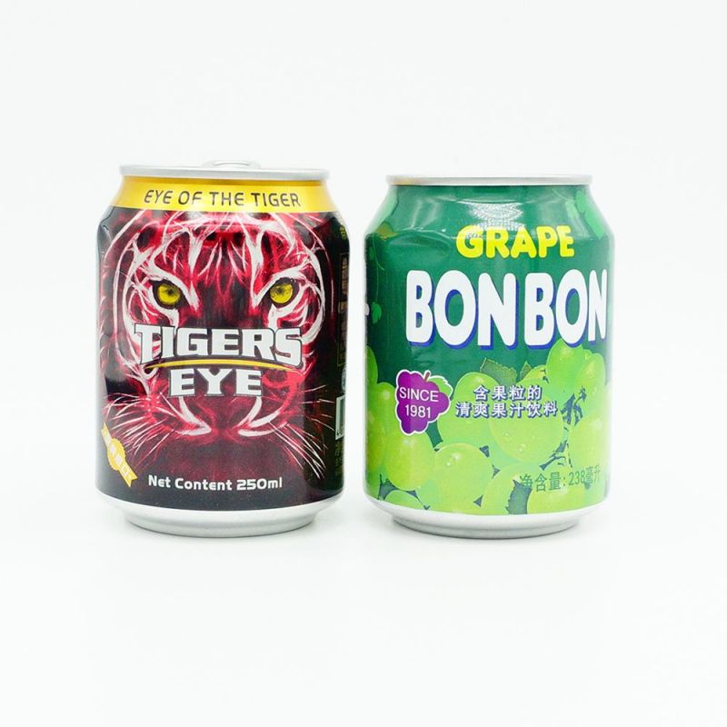 Stubby 250ml Fruit Juice Cans and 202 Ends