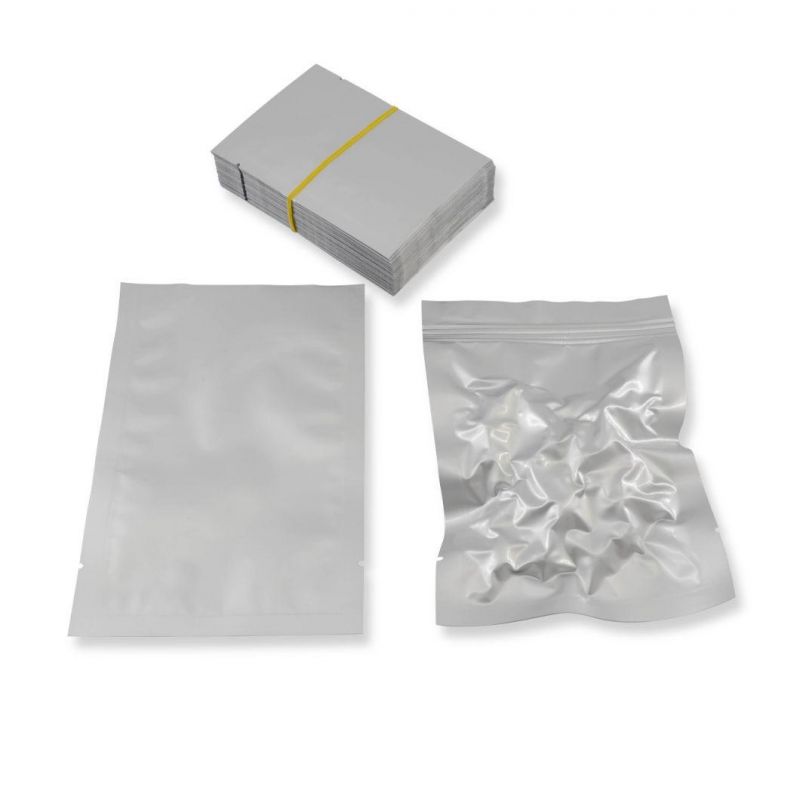 Insulated Matt Silver Three Sides Heat Seal Aluminum Foil Bag