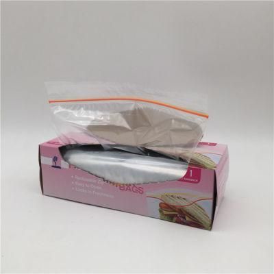 China Supplier Disposable Biodegradable Transparent Grip Seal Zipper Bag LDPE PE Plastic Bag Zip Lock for Food