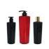 Wholesale 280ml 750ml Red Black Rectangle Recycling Plastic Bottles for Shampoo and Conditioner