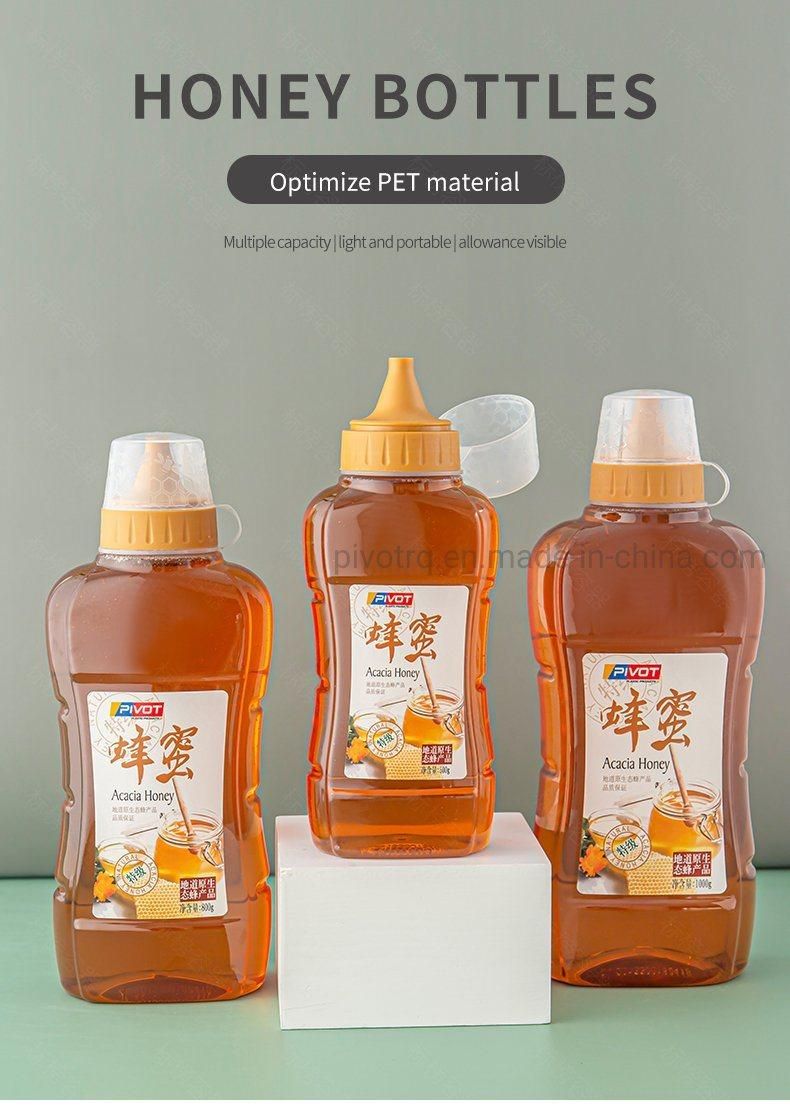 500g 800g 1000g Food Grade Squeeze Pet Bottle for Honey Packaging