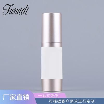 15ml 30ml 50ml 60ml Glossy Aluminum Technology Airless Bottles Silver Colour Lotion Bottles for Skin Care