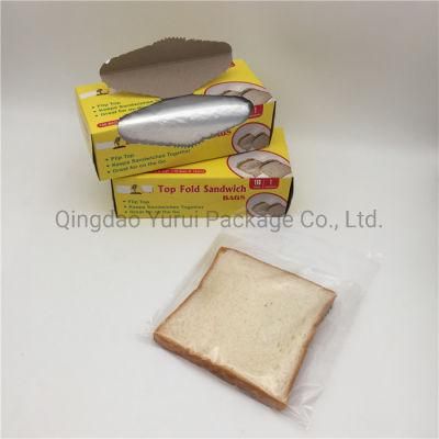 LDPE Sandwich Size Fold Top Bag Put in Colorful Box