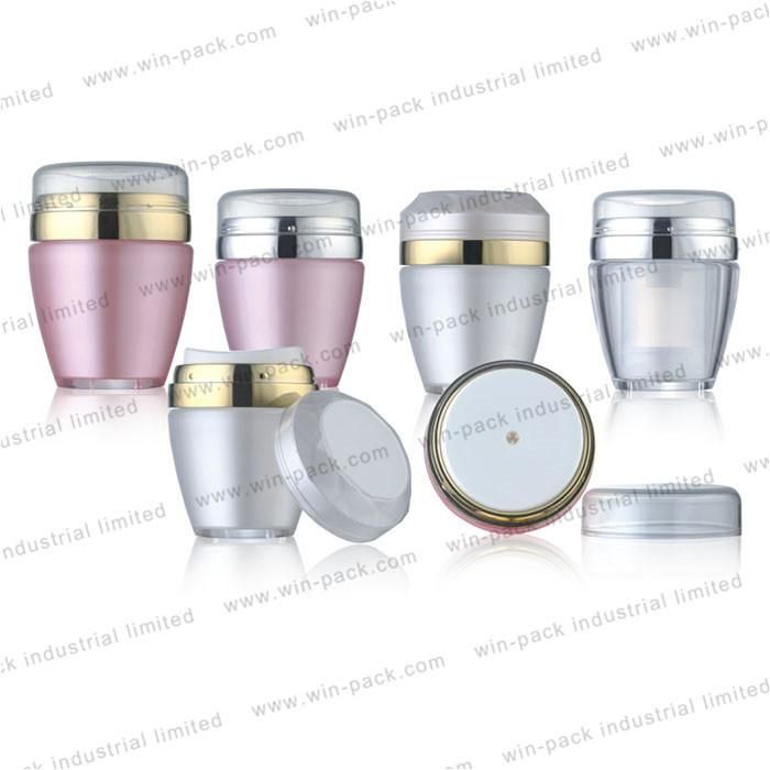 Custom Design 30g 50g Cosmetic Packaging Empty Face Cream Airless Acrylic Jar