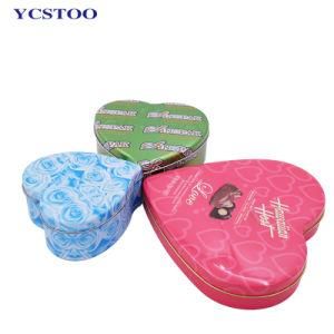 Factory Custom Tin Can Heart Shape Wedding Candy Gift Food Grade Tin Box