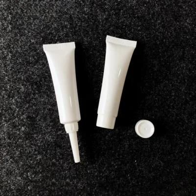 PE Plastic Matt Shiny Brown Matt Brown White Cream Soft Tube Cleanser Tube Hand Lotion Tube with Black Flip Lid