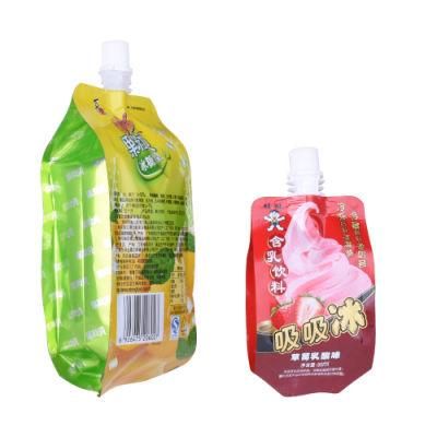 Foil Stand up Liquid Packaging Juice Jelly Spout Pouch Bag