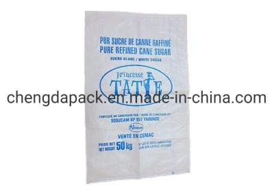 50kg PP Woven Packaging Recycled Packing Rice Sugar Fertilizer Polypropylene Bags for Sale