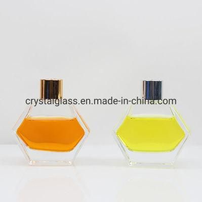 150ml Flat Circle Shaped Reed Diffuser Glass Bottle
