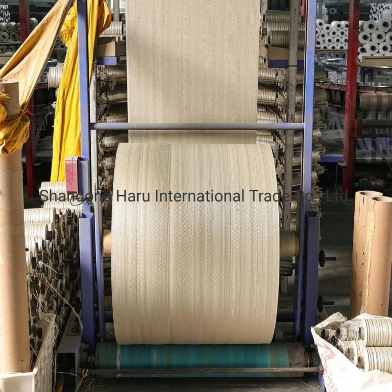 Factory Price OEM 25kg 50kg White Color Recycle Packaging Customized Logo Plastic Rice/ Flour/ Feed/ Fertilizer BOPP Woven Bag PP Woven Bag