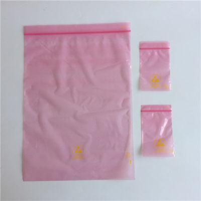 Factory Pink Antistatic Zipper Bag for Electronics