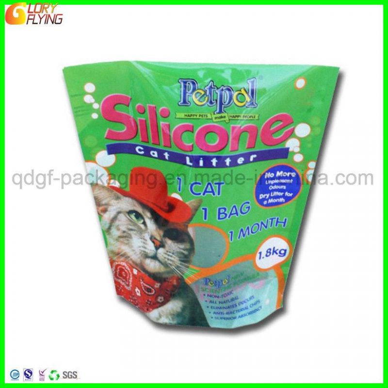 Plastic Bag for Packing 15lbs Cat Litter with Handle on The Top