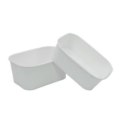Disposable Waterproof Square Shape Fast Food Bento Paper Bowl Hot Food Food Containers