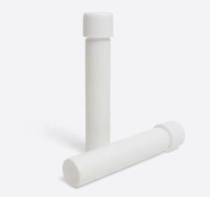 115mm Matte White Glass Pre-Roll Tubes with Cr Cap (Smooth White) - Child-Resistant