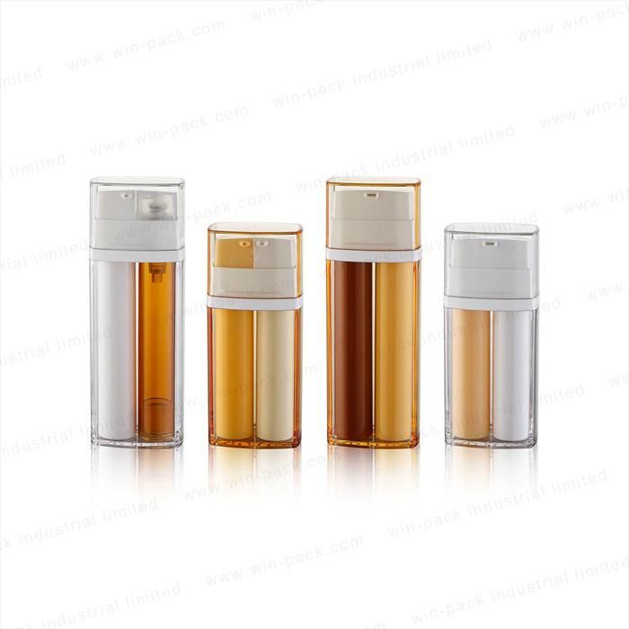 2020 Hot Seller Double Chamber One Mouth Airless Bottle for Skin Care