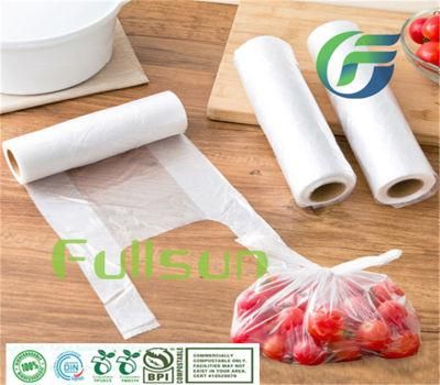 Biodegradable Food Packaging Transparent Bag Roll Bag Disposable Supermarket Plastic Bags