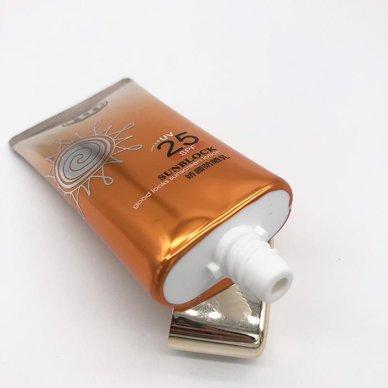 Aluminum Tube Sunscreen Cream Tube with Screw Lid Block Tube