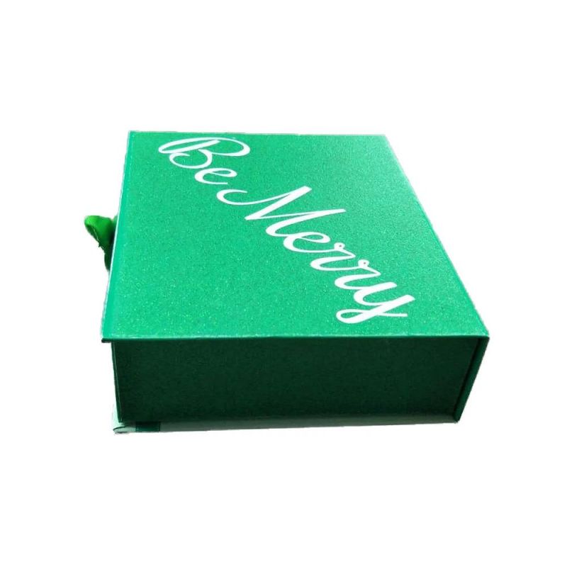 Accept Custom Size and Printing Delicate Cardboard Gift Package with Ribbon