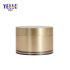 Fancy Skincare Packaging Cylinder Plastic Gold 200ml Empty Cream Jars